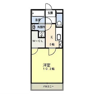 ベルフルール【403号室】の間取り