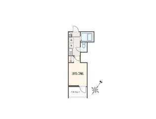 MELLAS与野【303号室】の間取り