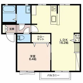 タウニー野村F【2階】の間取り
