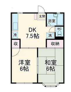 ジュネス77【2階】の間取り