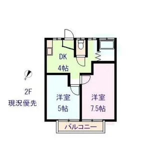 パーソナルマンション三ケ木坂上【202号室】の間取り