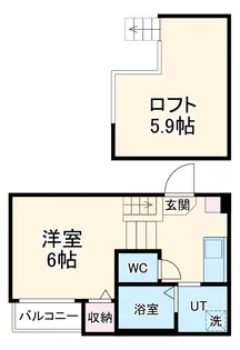ソアレ大曽根【102号室】の間取り