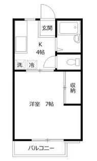 グリーンハイツ枡形【1階】の間取り