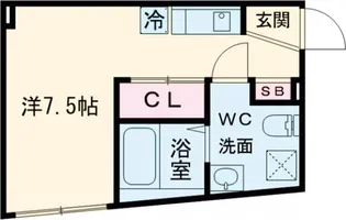 TASUKI RICHESSE洗足【1階】の間取り