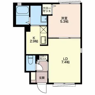 ディアス—J参番館【1階】の間取り