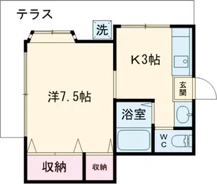 サンパティーク新大久保【1階】の間取り