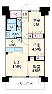 スカイグランデ津田沼【5階】の間取り