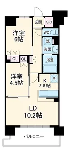 スカイグランデ津田沼【5階】の間取り