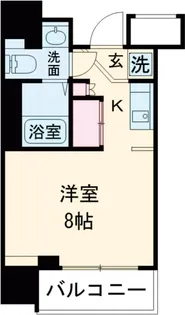 レジディア市谷薬王寺【9階】の間取り
