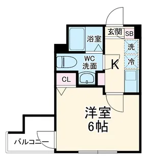 フルセイル高座渋谷Ⅱ【103号室】の間取り