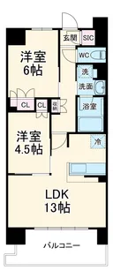 スカイグランデ津田沼【7階】の間取り