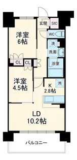スカイグランデ津田沼【7階】の間取り
