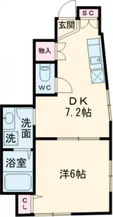 ライブリー三軒茶屋【1階】の間取り