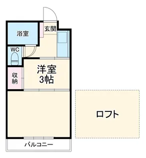 ジュネパレス松戸第26【2階】の間取り