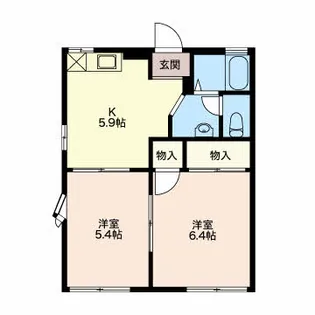 ハイツプリエール【105号室】の間取り