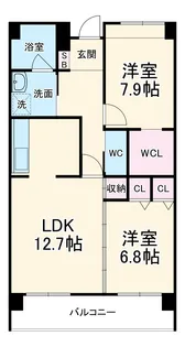 アークステージⅡ【6階】の間取り