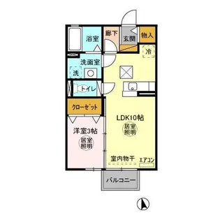 ブルマーレ【1階】の間取り