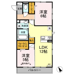 Merveille【0203号室】の間取り