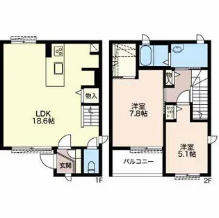 ブロードメゾン【1階】の間取り