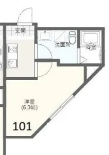 BROOKLYNBASE26th【101号室】の間取り