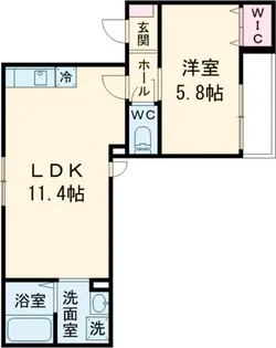 CASA GRATITUDE(カーサ・グラティチュード)【2階】の間取り