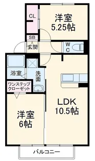 エクレール鷺沼【1階】の間取り