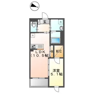 仮)東大泉6丁目マンション新築工事【105号室】の間取り