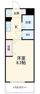清水朝日マンション【2階】の間取り