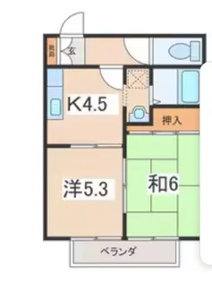 ボナールヤナセ【2階】の間取り