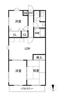 コーポ・ヤマオカ【101号室】の間取り