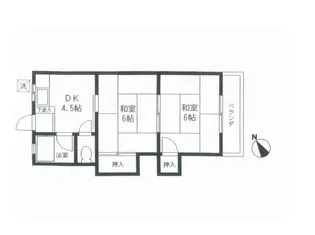 第一サンハイツ【203号室】の間取り