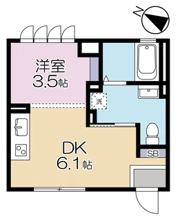 passero java(パッセロジャバ)【102号室】の間取り