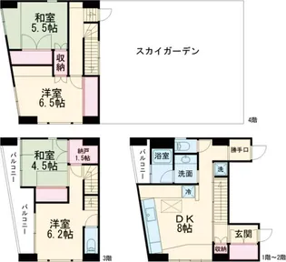 アンドギャラリービル【2-4F号室】の間取り
