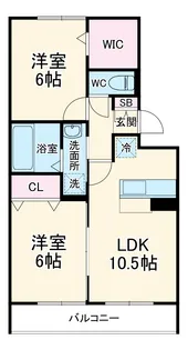 エスペランザ富士(ESPERANZA富士)【2階】の間取り