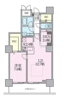 ロイヤルパークスタワー南千住【36階】の間取り
