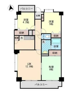 グレース代官Ⅲ【3階】の間取り