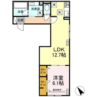 D−PRECIOUS立川高松町【1階】の間取り
