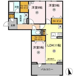 フローリア【2階】の間取り