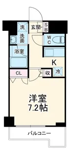 アスヴェル京都御所前【7階】の間取り
