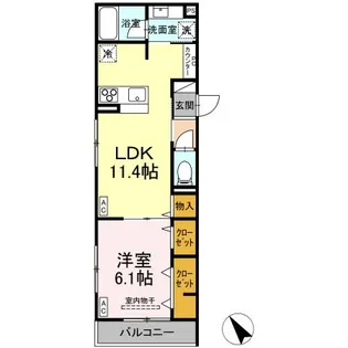 D−PRECIOUS立川高松町【3階】の間取り
