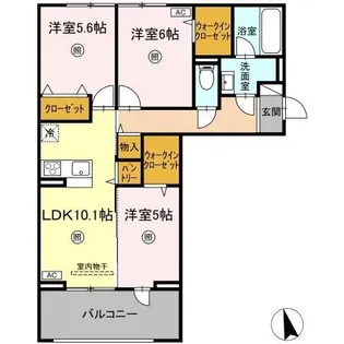 フローリア【2階】の間取り