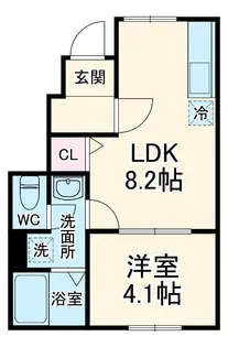 ナリトモ赤井A【103号室】の間取り