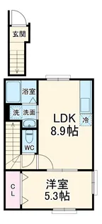ナリトモ赤井A【201号室】の間取り