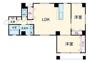LuxeStage御所南【4階】の間取り
