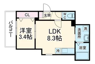 (仮称)ジーメゾン名古屋新瑞橋【1階】の間取り