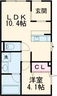 コリド赤塚B【1階】の間取り