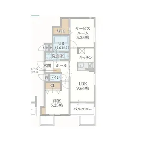 il mio Corte高殿【1階】の間取り