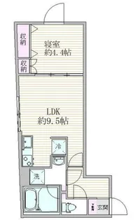 エスジーコート東武練馬【401号室】の間取り