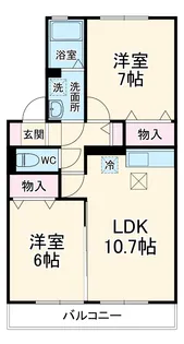 ラマージュⅠ【1階】の間取り