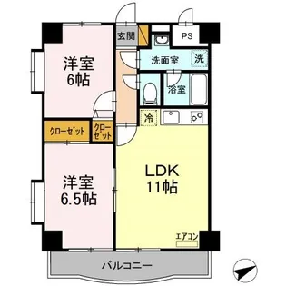 グレイスフルツツイ【3階】の間取り
